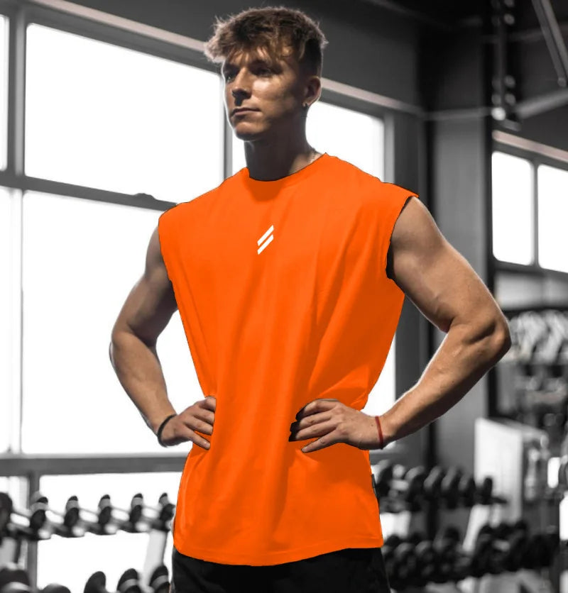Camiseta deportiva sin mangas para hombre y mujer chaleco de secado rápido transpirable.