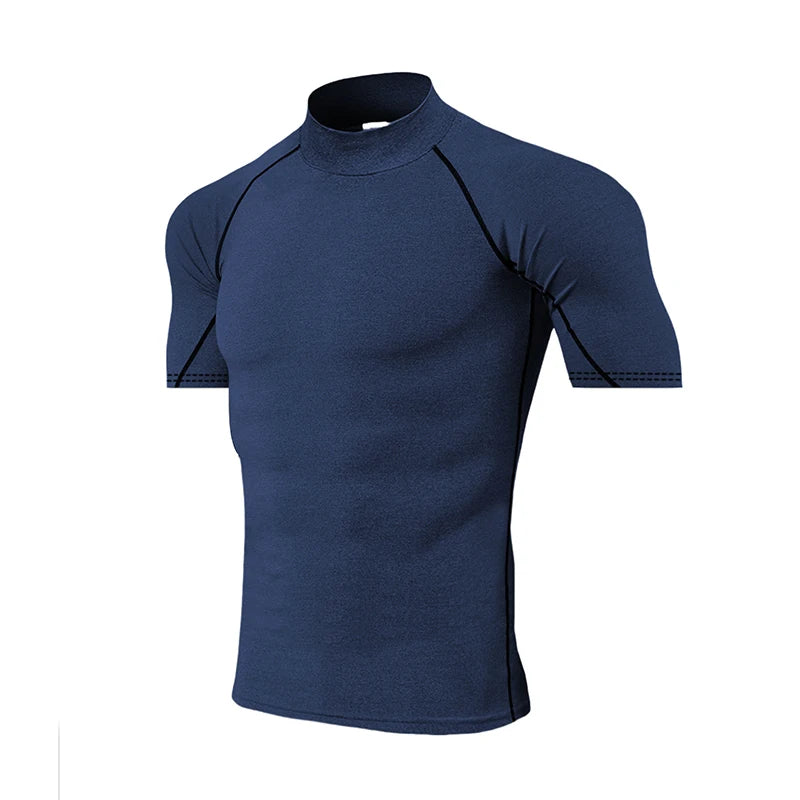 Camiseta de compresión para hombre, ropa deportiva