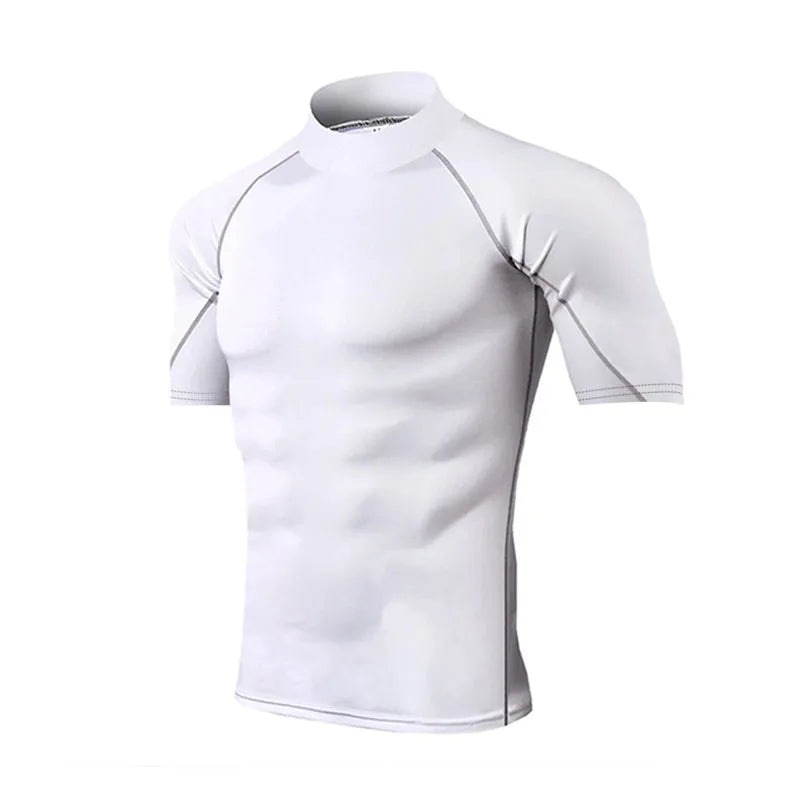 Camiseta de compresión para hombre, ropa deportiva