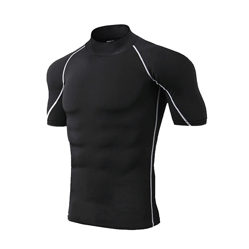 Camiseta de compresión para hombre, ropa deportiva