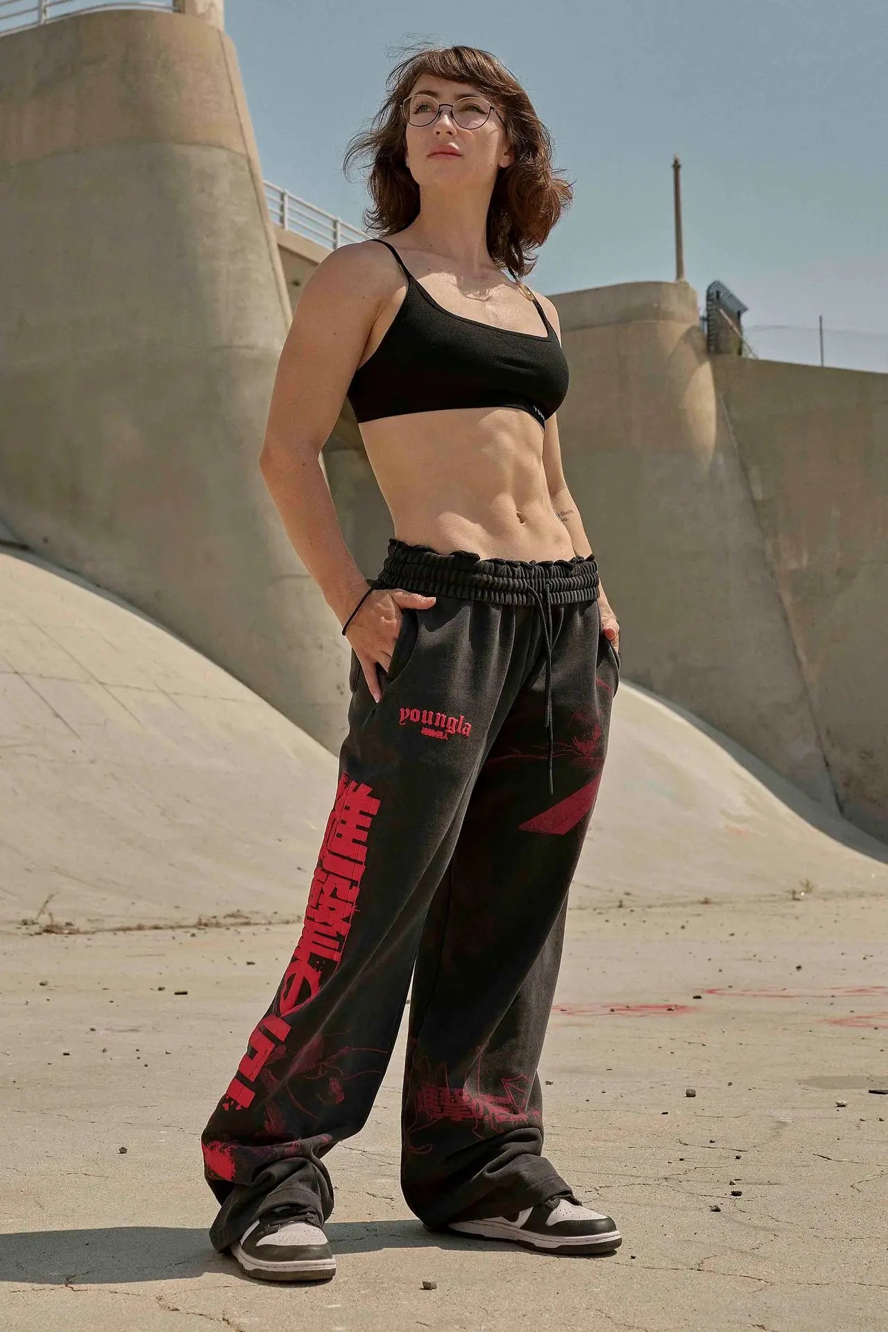 Pantalones deportivos de moda para jóvenes estadounidenses, colaboración con joggers de anime, estampado de rizo de algodón, pantalones casuales de pierna ancha,