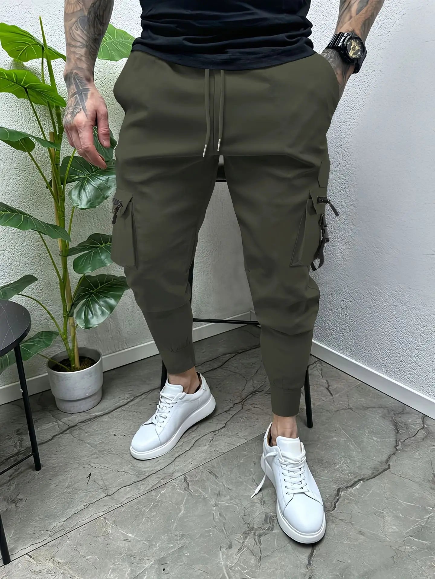 Pantalones deportivos para exteriores antiarrugas de moda