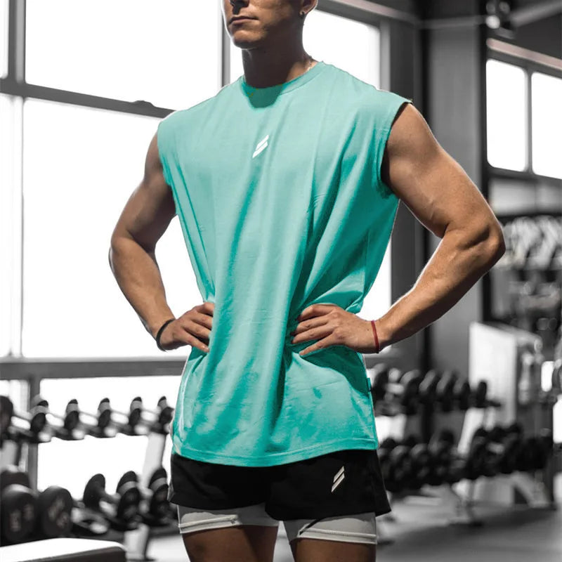 Camiseta deportiva sin mangas para hombre y mujer chaleco de secado rápido transpirable.
