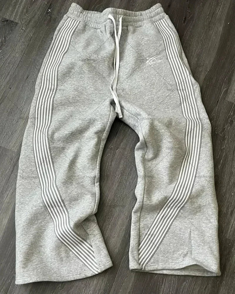 Pantalones de chándal  para hombre y mujer, ropa de calle, estilo Harajuku, hip hop, retro, holgados, con cordón, informales