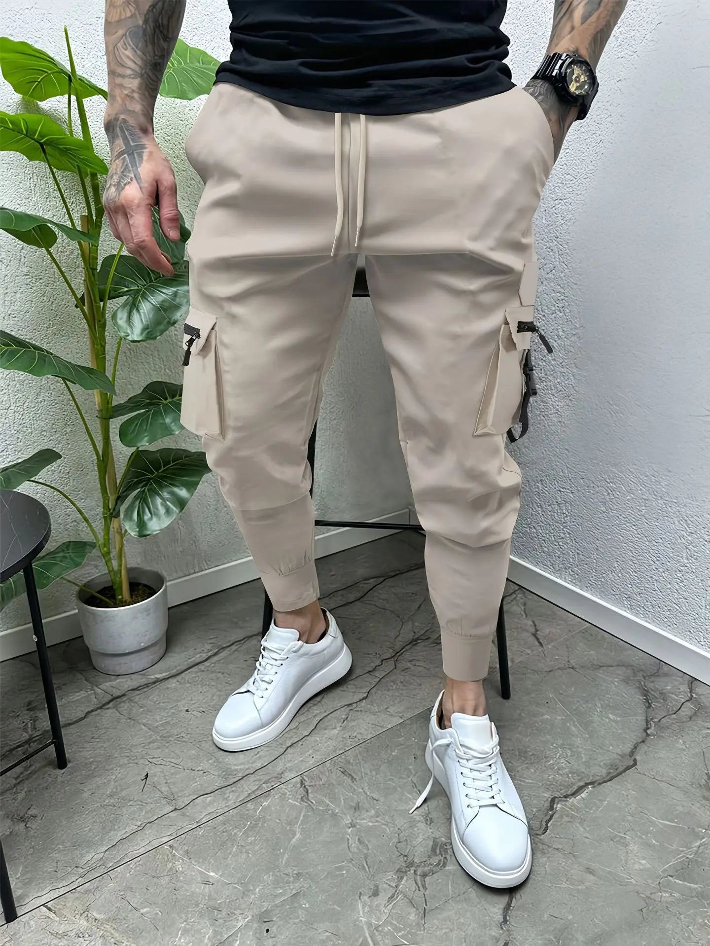 Pantalones deportivos para exteriores antiarrugas de moda