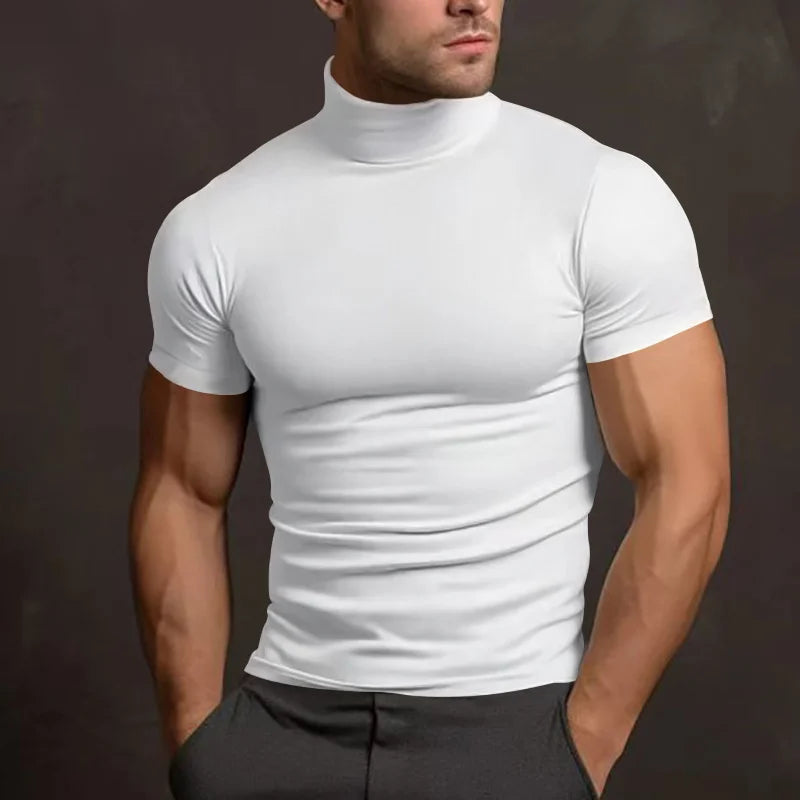 camiseta para hombre, deportiva, para ocio, correr, gimnasio, camisa de cuello.