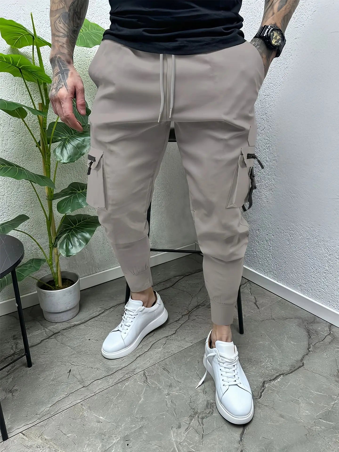 Pantalones deportivos para exteriores antiarrugas de moda