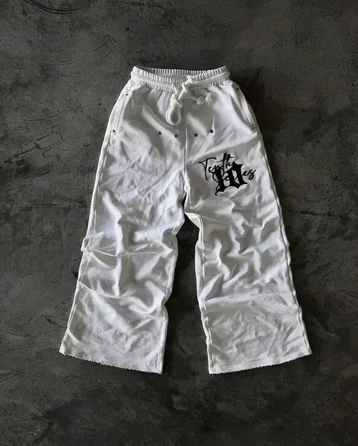 Pantalones de chándal  para hombre y mujer, ropa de calle, estilo Harajuku, hip hop, retro, holgados, con cordón, informales