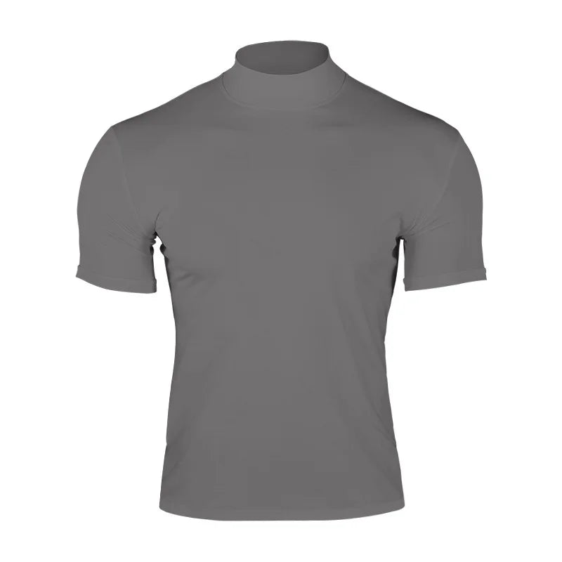 camiseta para hombre, deportiva, para ocio, correr, gimnasio, camisa de cuello.