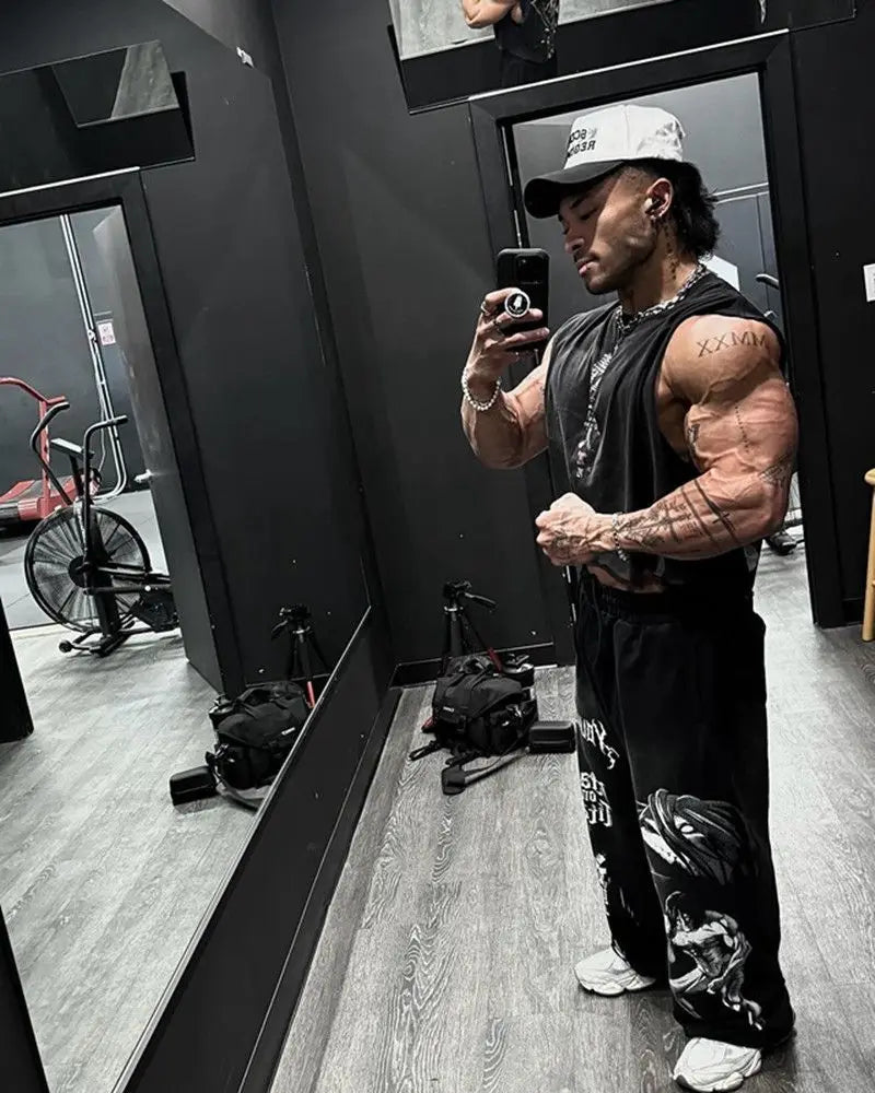 Pantalones casuales con estampado de ataque a los Titanes de Estados Unidos, ropa deportiva de anime para hombre y mujer, pantalones de marca de moda, pantalones de gimnasio de pierna ancha Harajuku Y2K