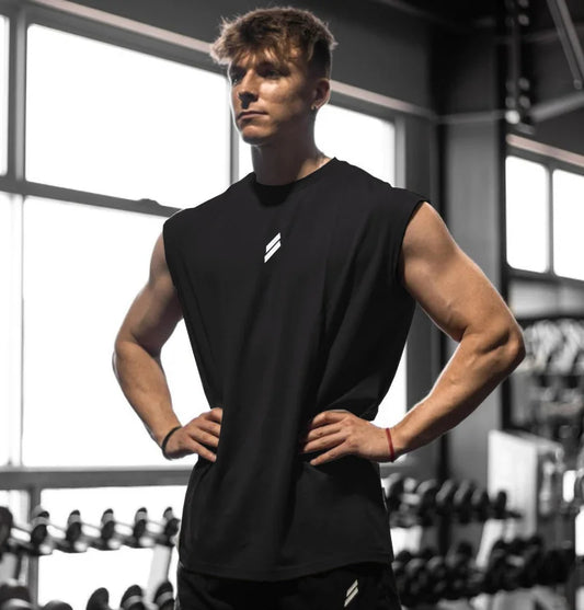 Camiseta deportiva sin mangas para hombre y mujer chaleco de secado rápido transpirable.