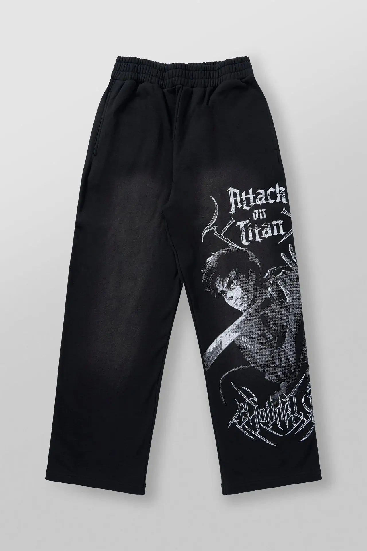 Pantalones deportivos de moda para jóvenes estadounidenses, colaboración con joggers de anime, estampado de rizo de algodón, pantalones casuales de pierna ancha,