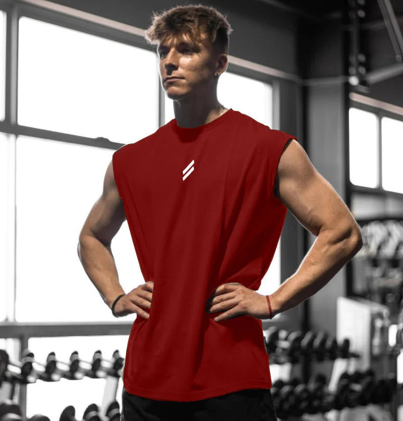 Camiseta deportiva sin mangas para hombre y mujer chaleco de secado rápido transpirable.