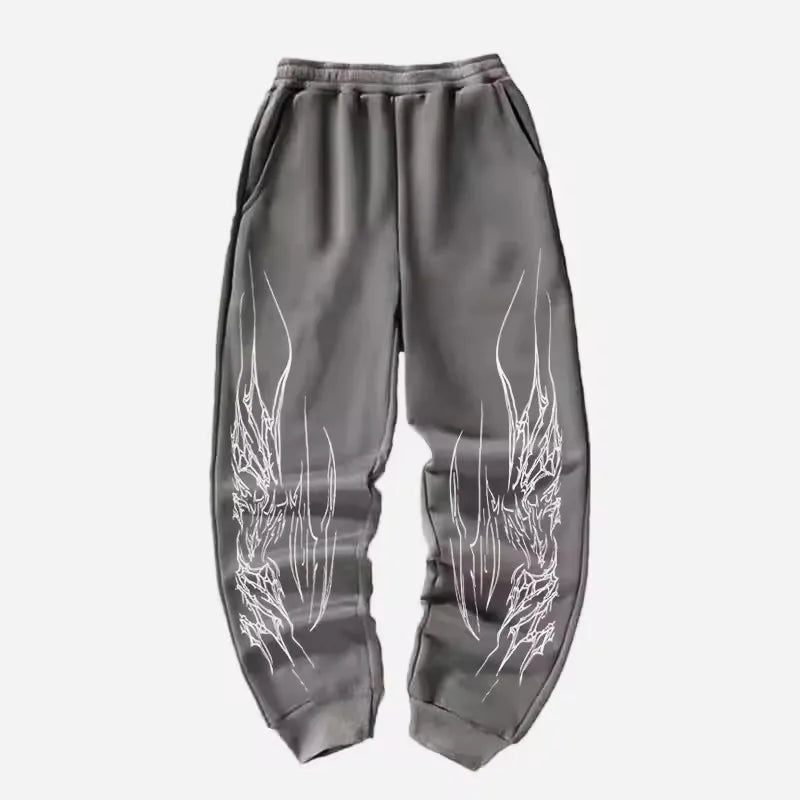 Pantalones de chándal  para hombre y mujer, ropa de calle, estilo Harajuku, hip hop, retro, holgados, con cordón, informales