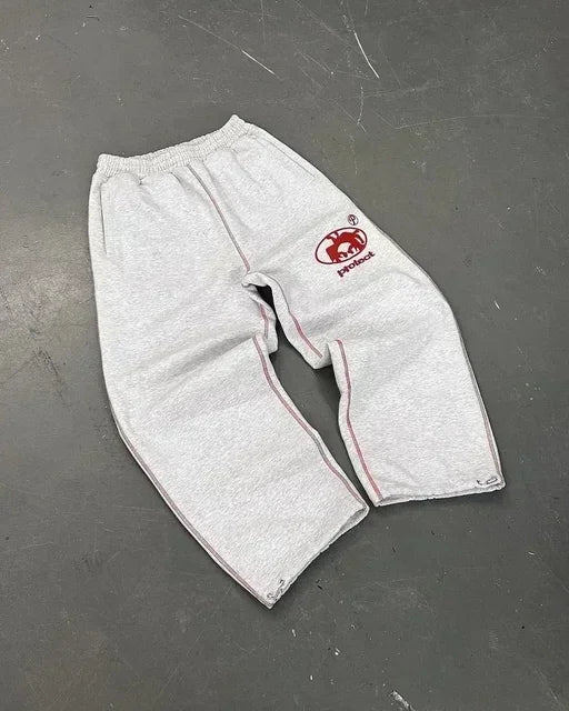 Pantalones de chándal  para hombre y mujer, ropa de calle, estilo Harajuku, hip hop, retro, holgados, con cordón, informales