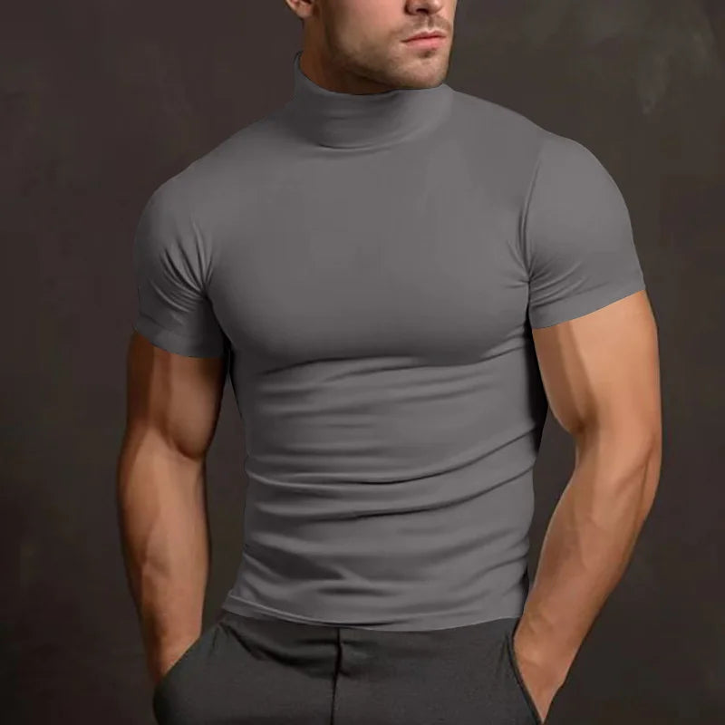 camiseta para hombre, deportiva, para ocio, correr, gimnasio, camisa de cuello.