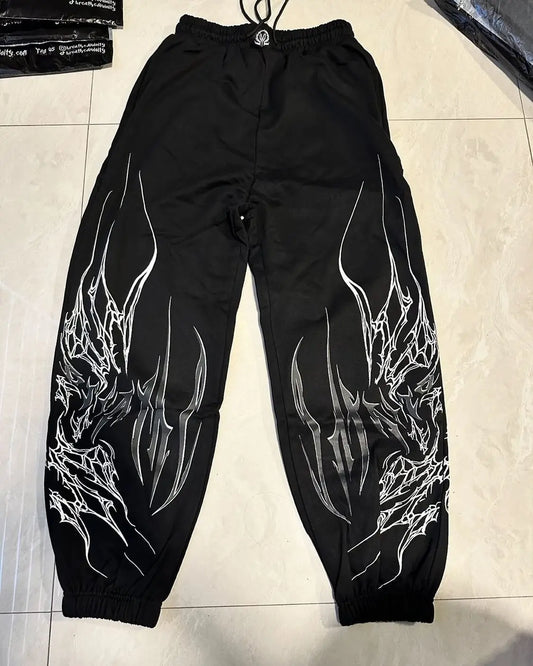 Pantalones de chándal  para hombre y mujer, ropa de calle, estilo Harajuku, hip hop, retro, holgados, con cordón, informales