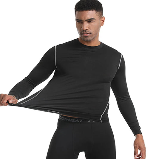 Camiseta deportiva de manga larga para hombre