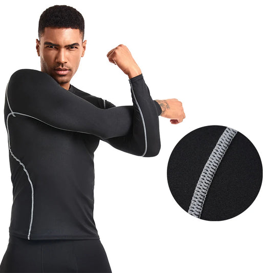 Camiseta deportiva de manga larga para hombre