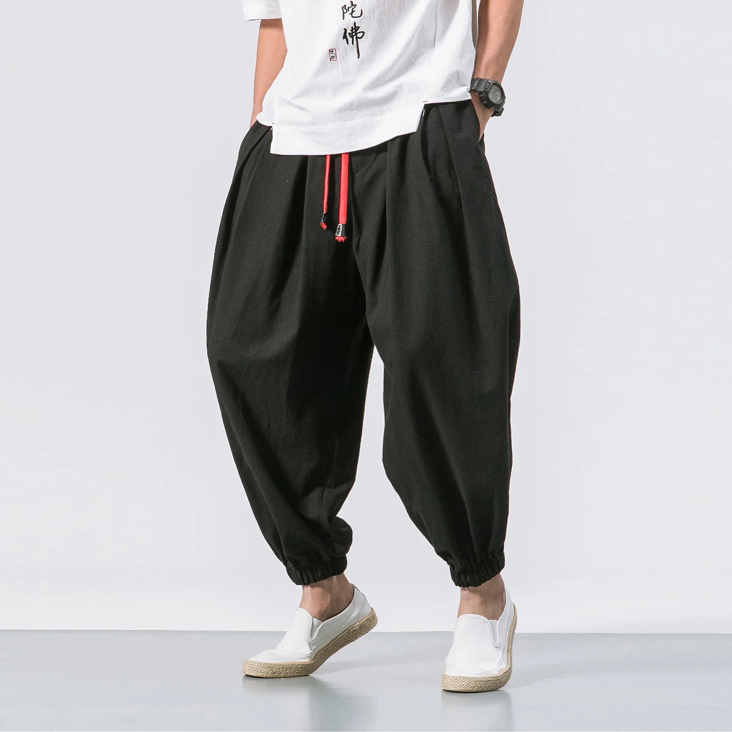 Pantalones anchos para hombres