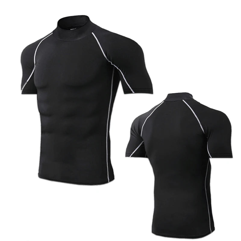 Camiseta de compresión para hombre, ropa deportiva